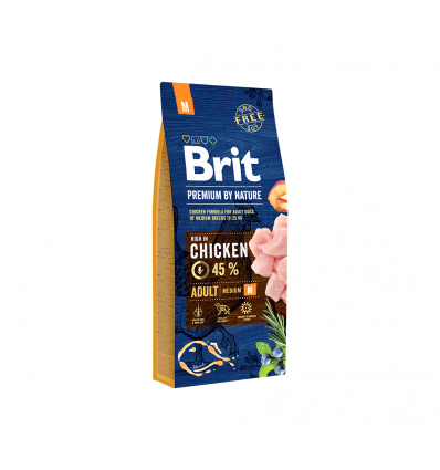 BRIT PREMIUM NATURE ADULT M 3KG ŠUNIMS