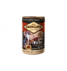 CARNILOVE LAMB&WILD BOAR KONSERVAI 400G ŠUNIMS