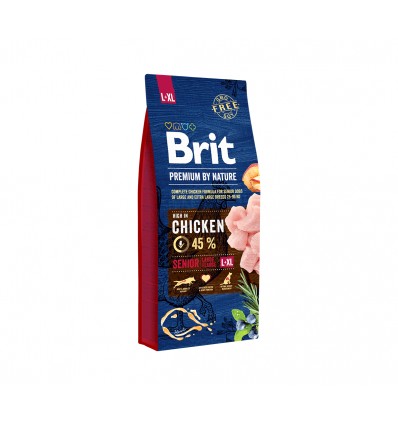 BRIT PREMIUM NATURE SENIOR L/XL 15KG ŠUNIMS