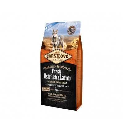 CARNILOVE OSTRICH&LAMB S 6KG ŠUNIMS