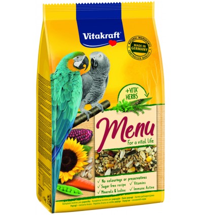 VITAKRAFT PREMIUM MENU MAISTAS 1KG 2110601 PAPŪGOMS