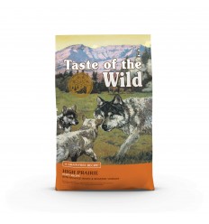 TASTE OF THE WILD HIGH PRAIRIE PUPPY SU BIZONIENA IR ELNIENA 12,2KG ŠUNIUKAMS SAUSAS BEGRŪDIS