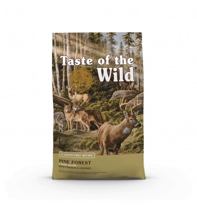 TASTE OF THE WILD PINE FOREST SU ELNIENA 12,2KG ŠUNIMS SAUSAS BEGRŪDIS